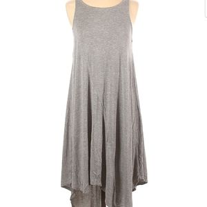 BCBGeneration Gray Asymmetrical Hi-Lo Hem Midi Tank Dress size Small